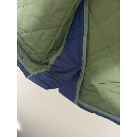 Vintage y2k Vineyard Vines diamond quilted chore barn coat lined XS navy jacket - Picture 10 of 13